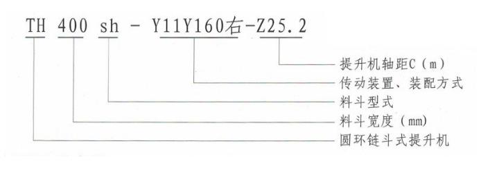 TH型斗式提升機(jī)型號(hào)說明-河南振江機(jī)械